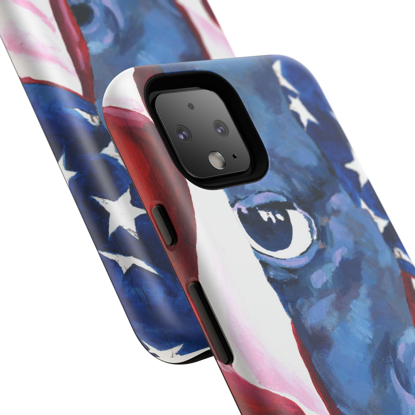 Patriotic Tough Phone Case with American Flag Design- I See You Image