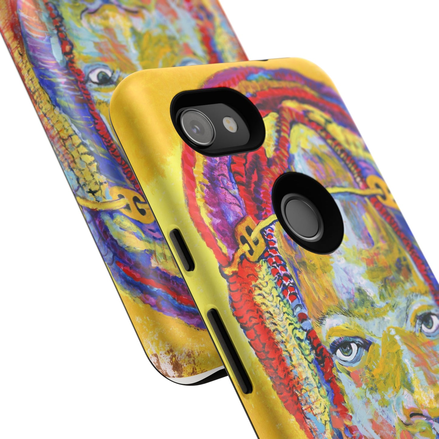 Vibrant Artistic Phone Case - Tough Cases for Creative Souls- African Youth Image