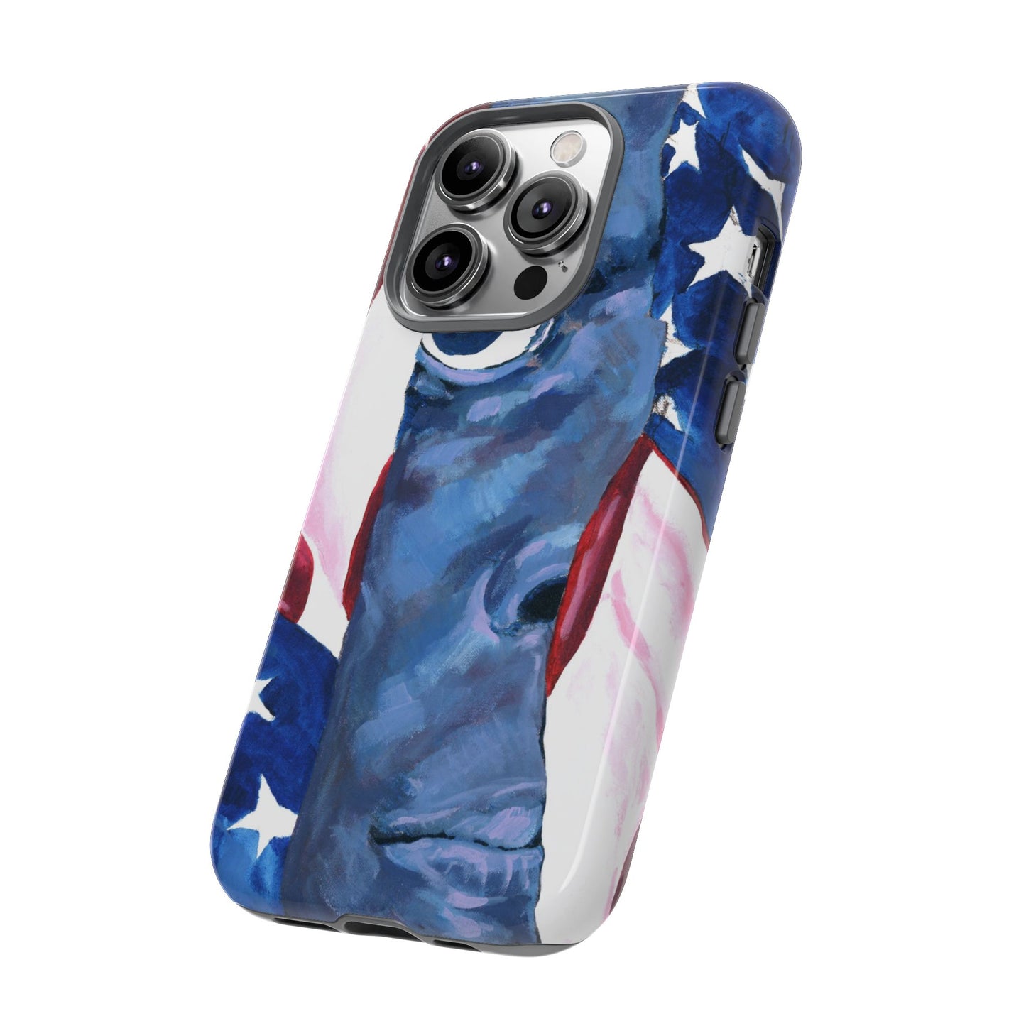 Patriotic Tough Phone Case with American Flag Design- I See You Image