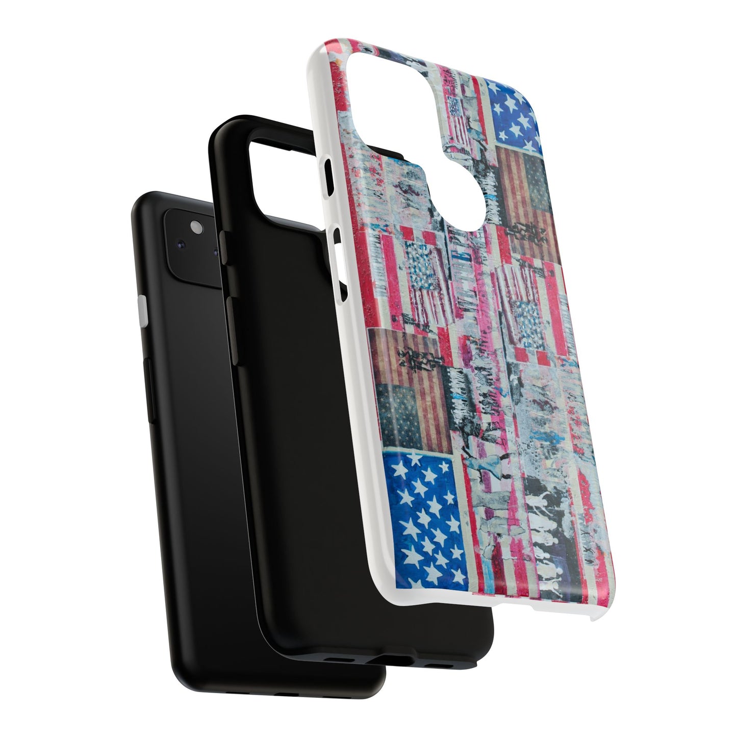Patriotic Phone Case -We The People Image - Tough Cases with American Flag Design