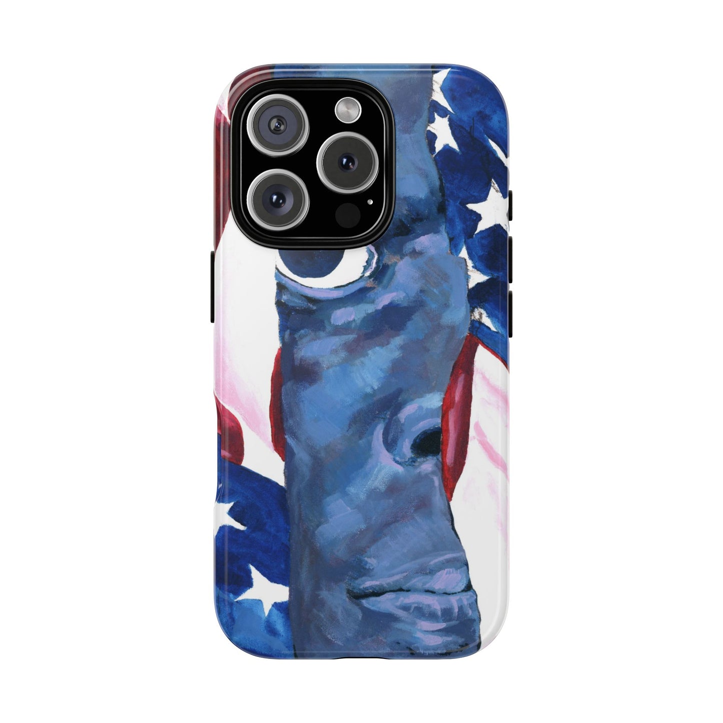 Patriotic Tough Phone Case with American Flag Design- I See You Image