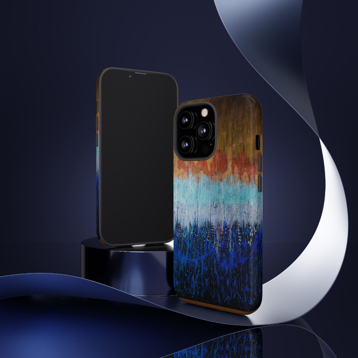 Artistic Tough iPhone Case - Colorful Abstract Design