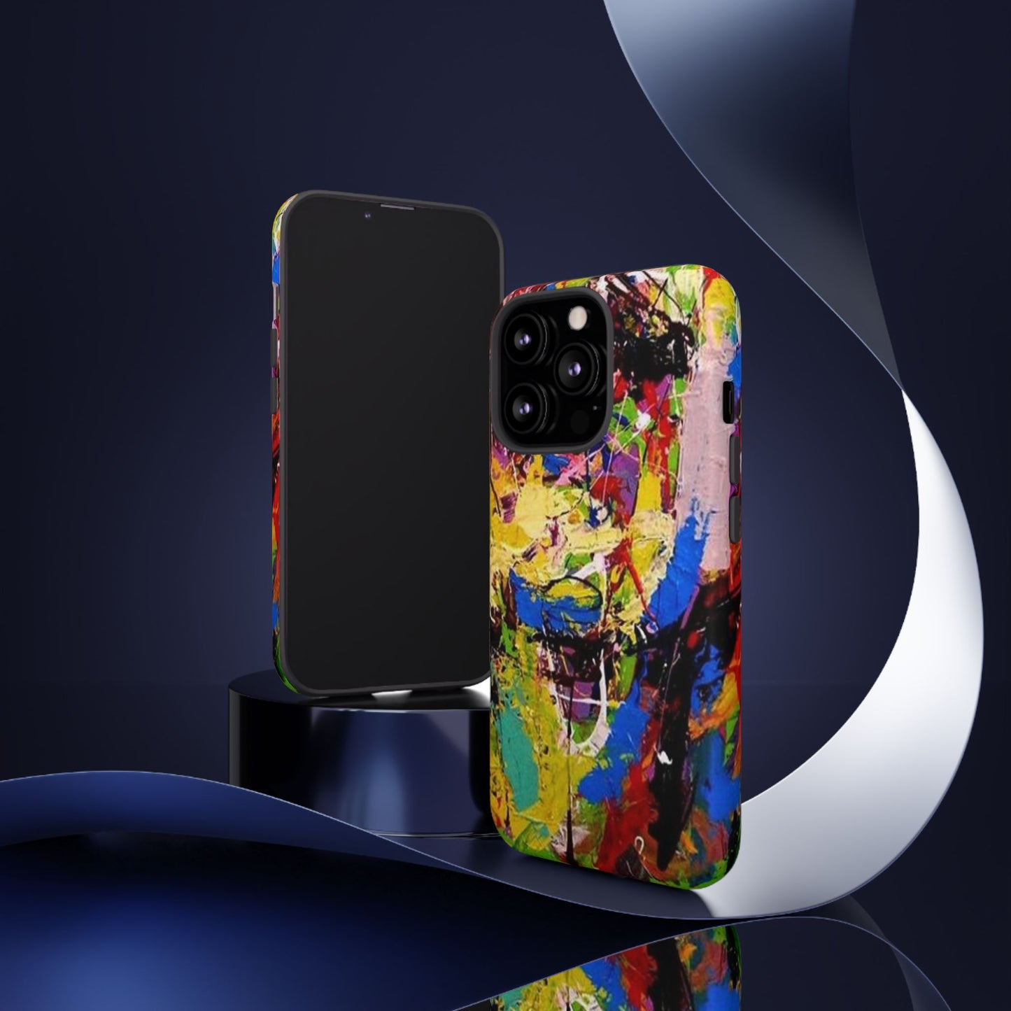 Vibrant Abstract Phone Case - Tough Cases for Bold Individuals