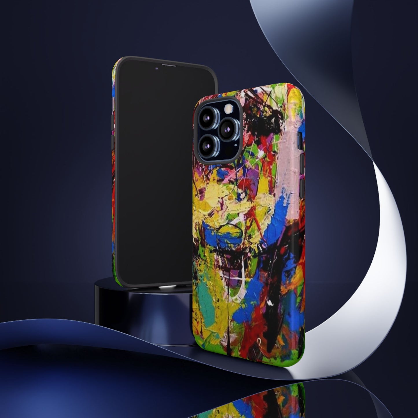 Vibrant Abstract Phone Case - Tough Cases for Bold Individuals