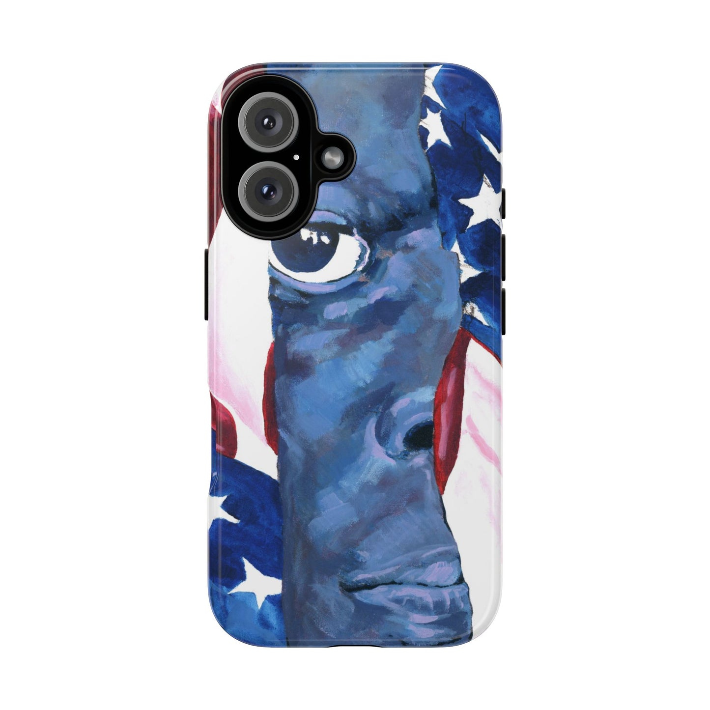 Patriotic Tough Phone Case with American Flag Design- I See You Image