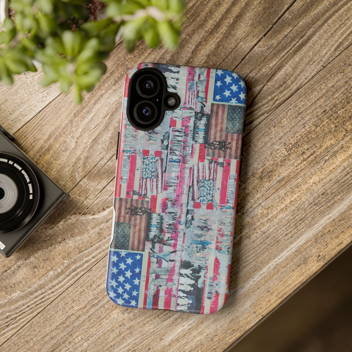 Patriotic Phone Case -We The People Image - Tough Cases with American Flag Design