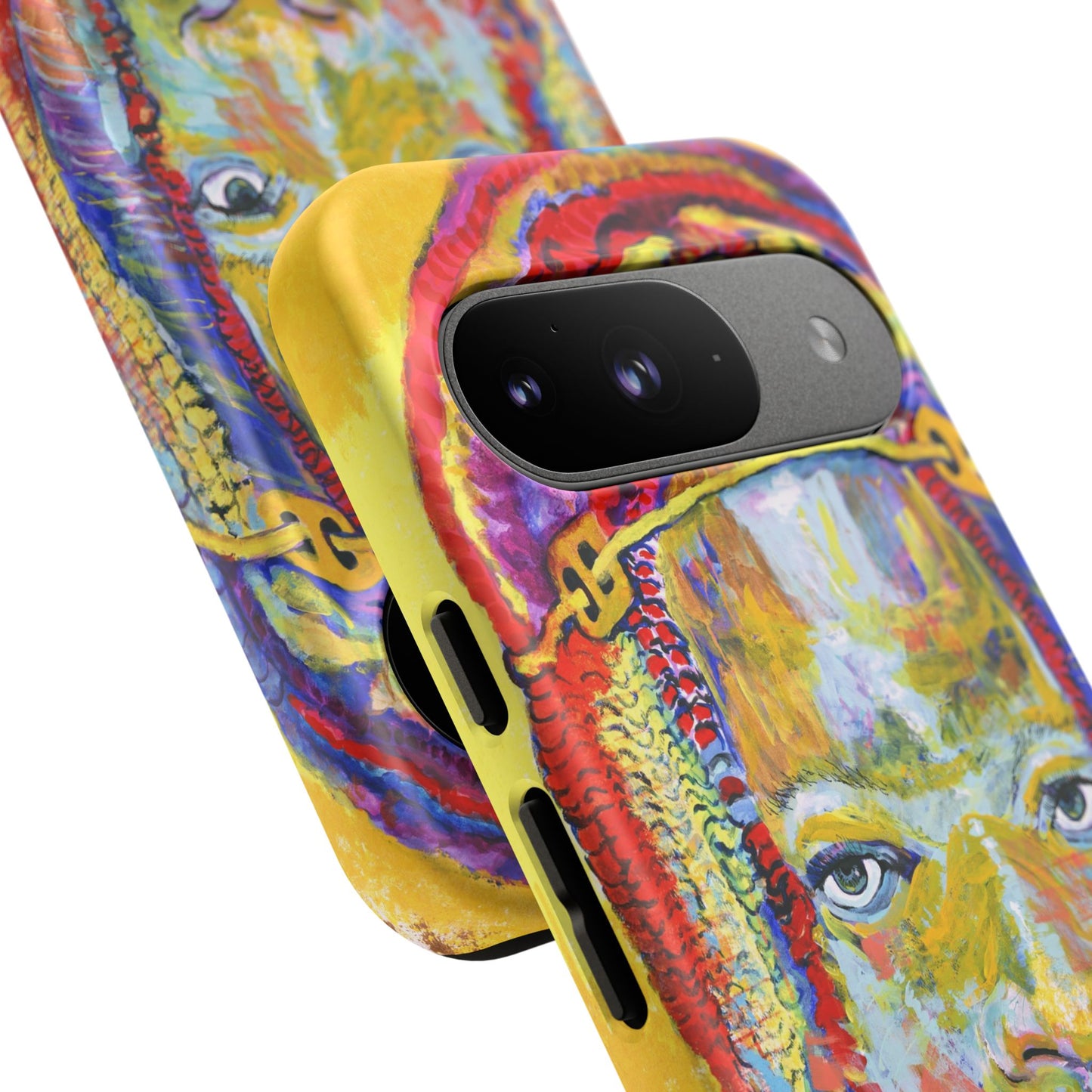 Vibrant Artistic Phone Case - Tough Cases for Creative Souls- African Youth Image
