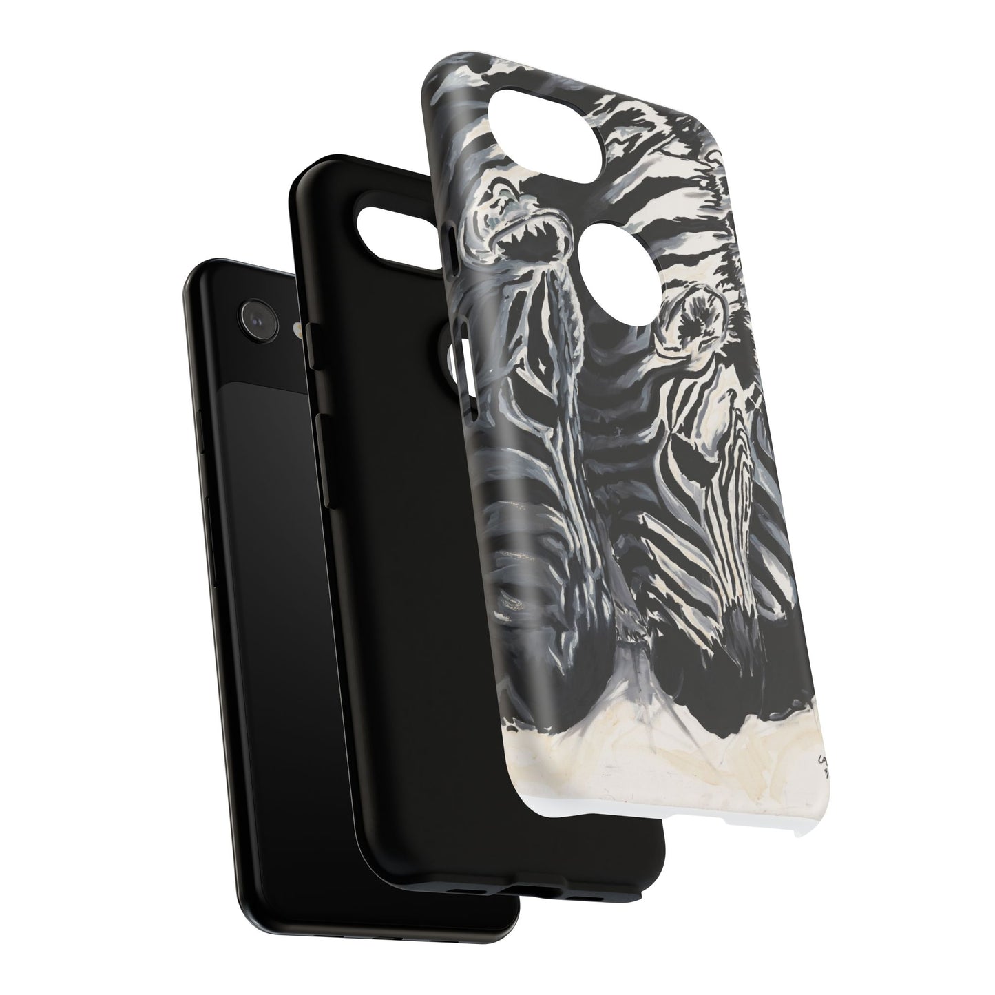 Artistic Zebra Print Phone Case -Tough Cases- Baby Zebras Image