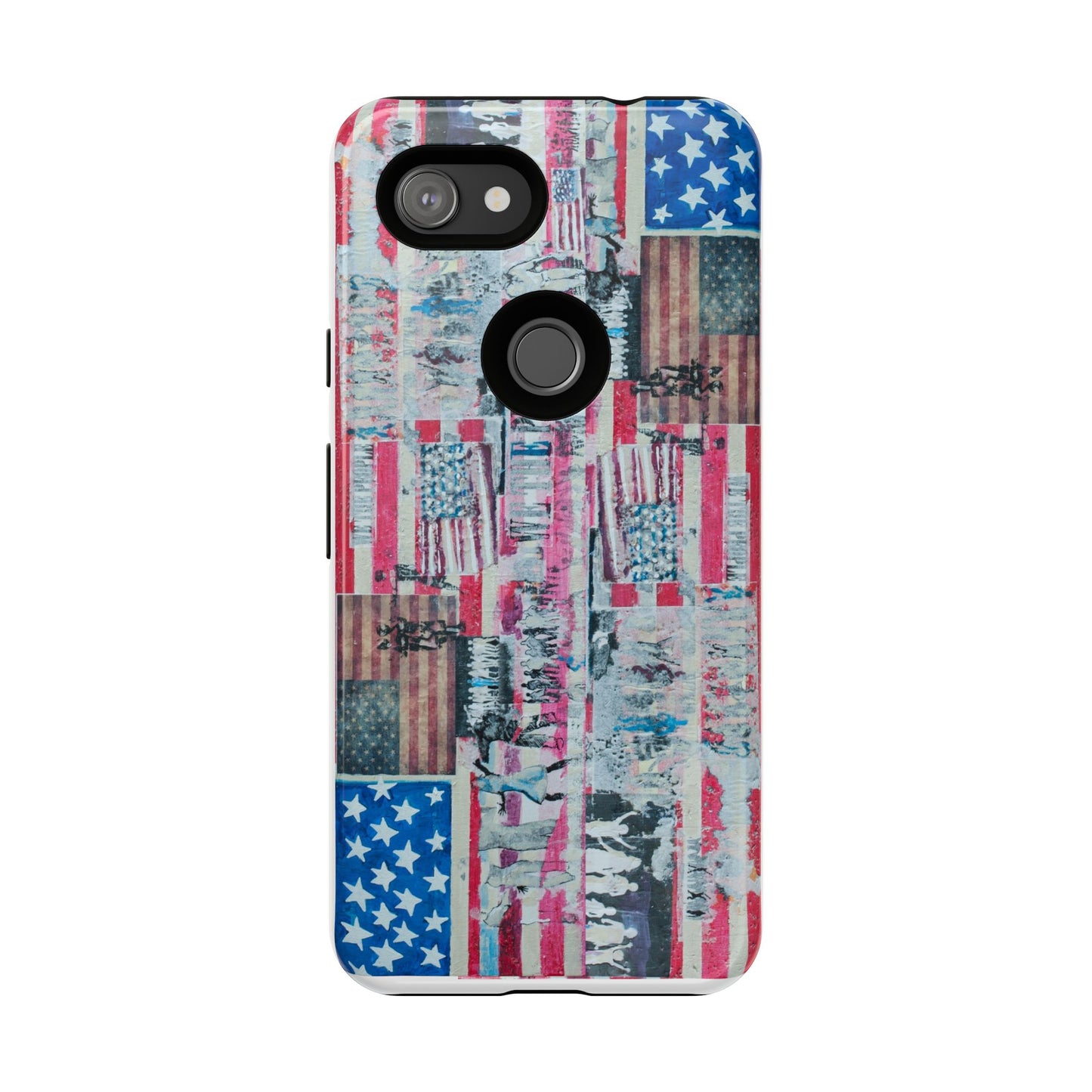 Patriotic Phone Case -We The People Image - Tough Cases with American Flag Design
