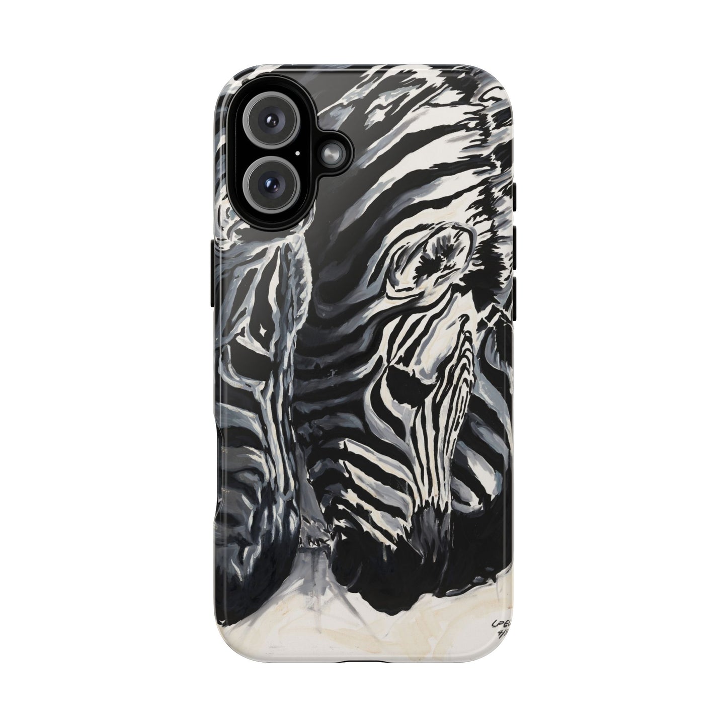 Artistic Zebra Print Phone Case -Tough Cases- Baby Zebras Image