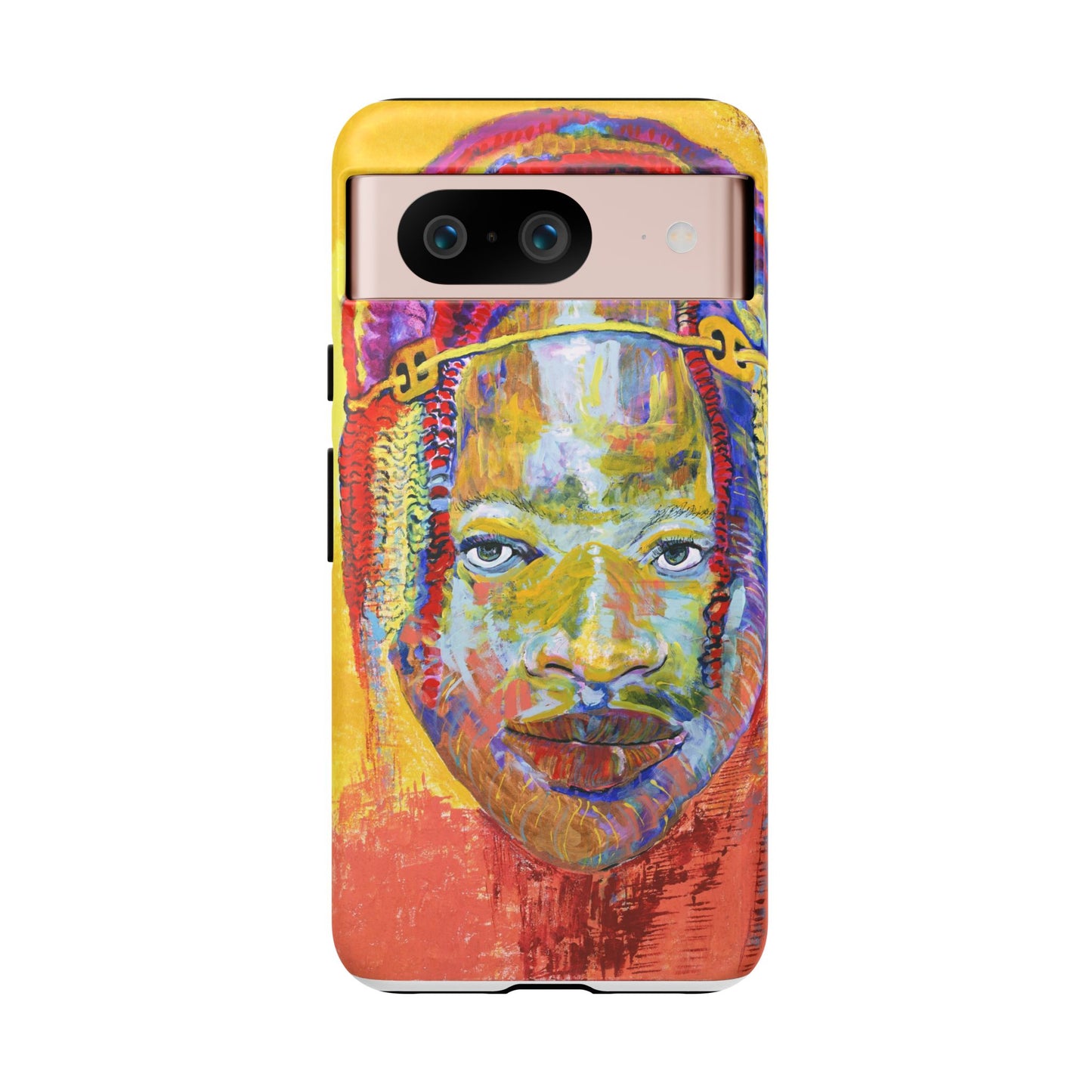 Vibrant Artistic Phone Case - Tough Cases for Creative Souls- African Youth Image