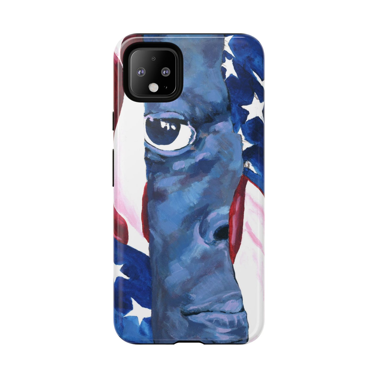 Patriotic Tough Phone Case with American Flag Design- I See You Image