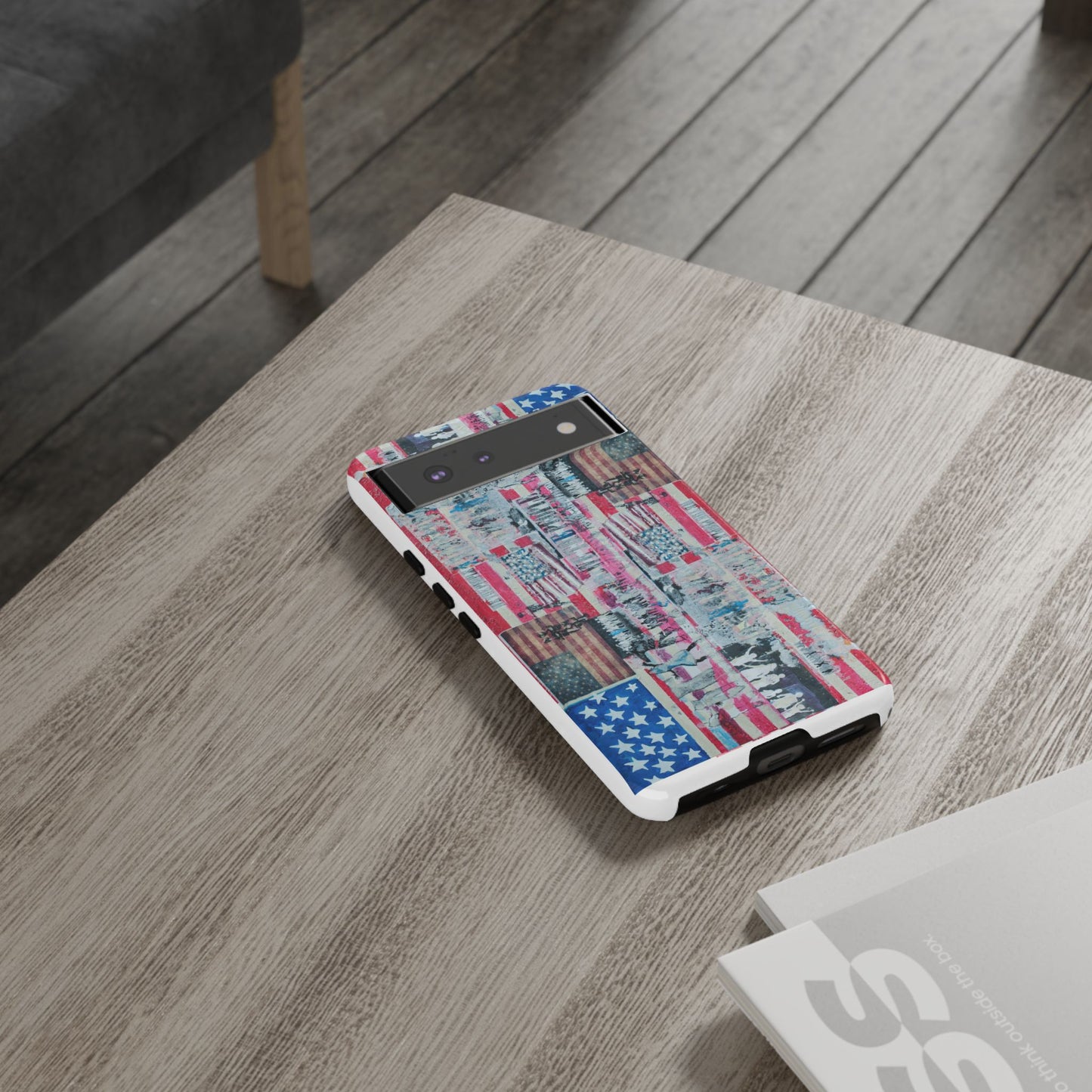 Patriotic Phone Case -We The People Image - Tough Cases with American Flag Design