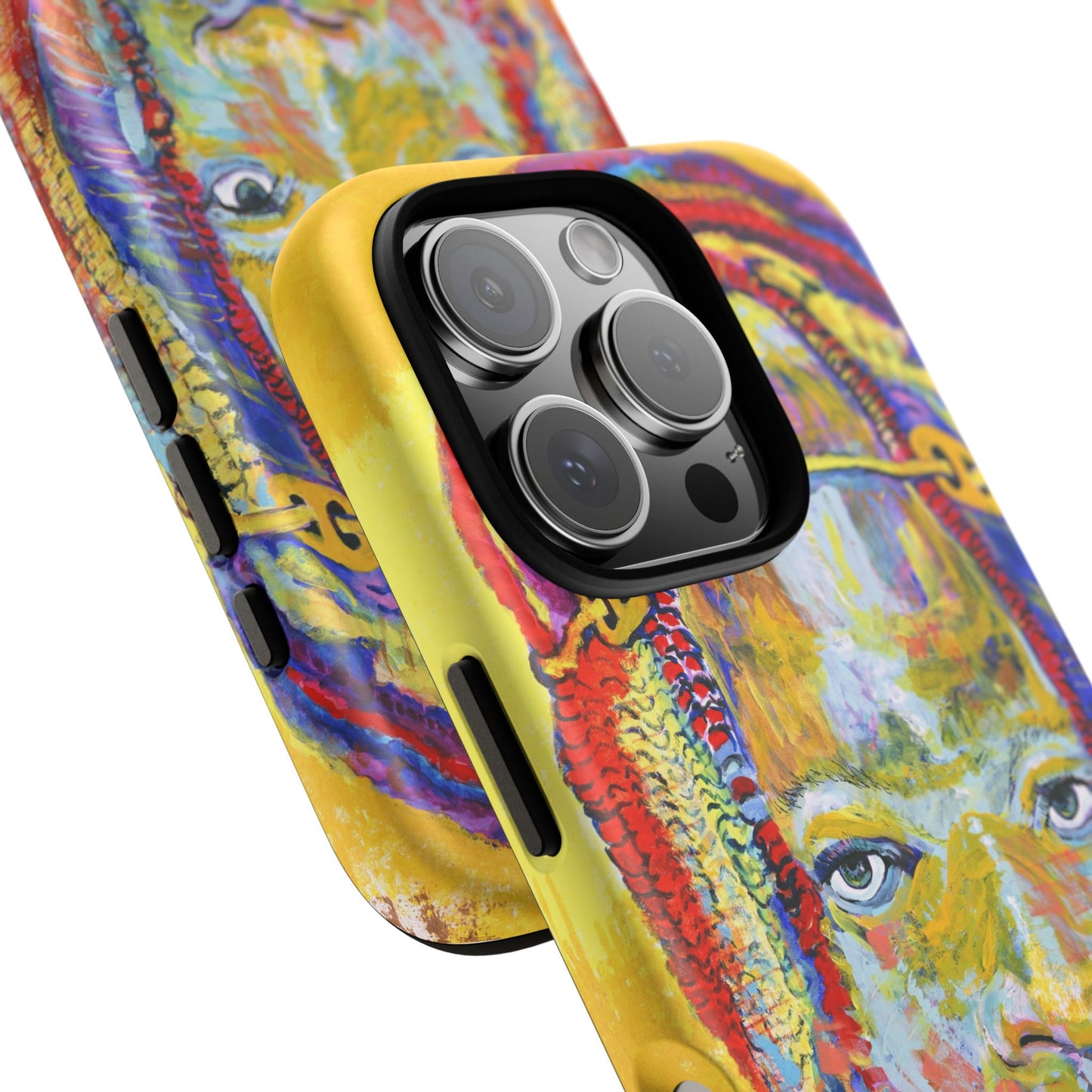 Vibrant Artistic Phone Case - Tough Cases for Creative Souls- African Youth Image