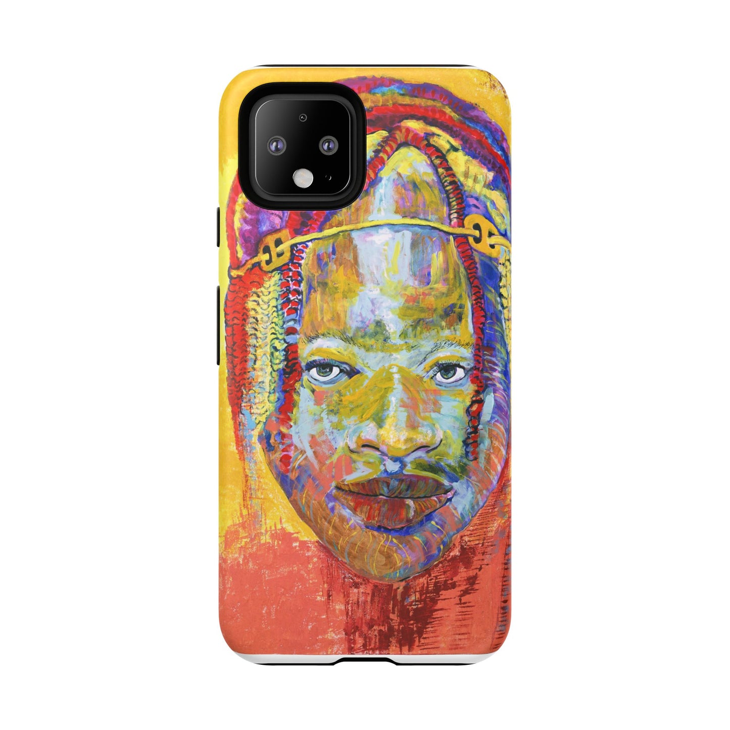 Vibrant Artistic Phone Case - Tough Cases for Creative Souls- African Youth Image