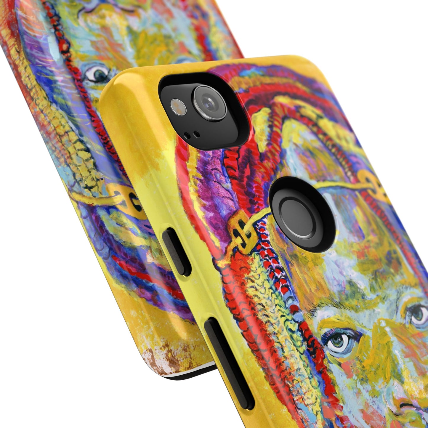 Vibrant Artistic Phone Case - Tough Cases for Creative Souls- African Youth Image