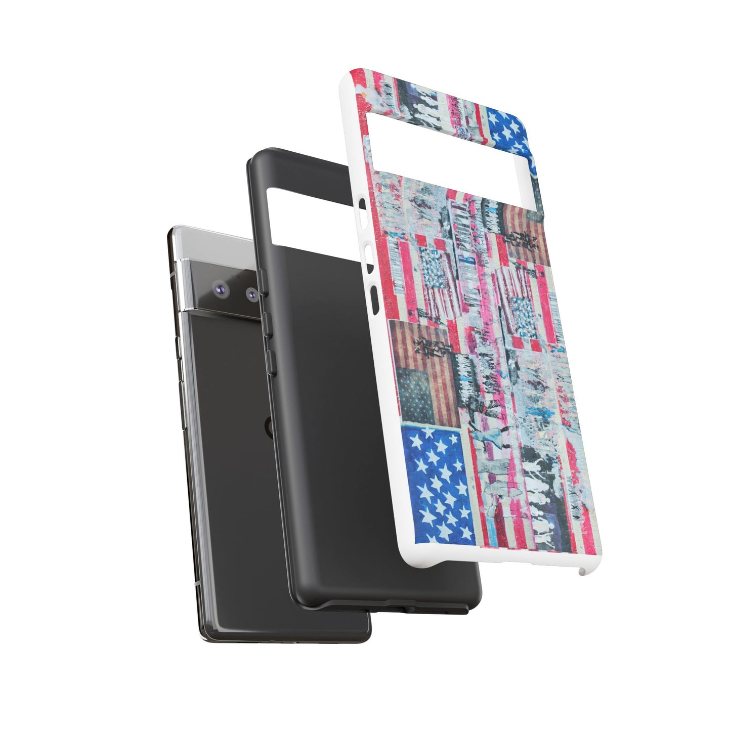 Patriotic Phone Case -We The People Image - Tough Cases with American Flag Design