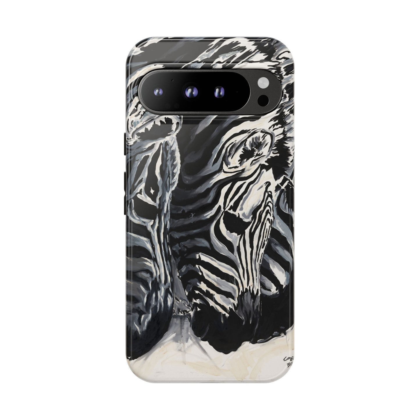 Artistic Zebra Print Phone Case -Tough Cases- Baby Zebras Image