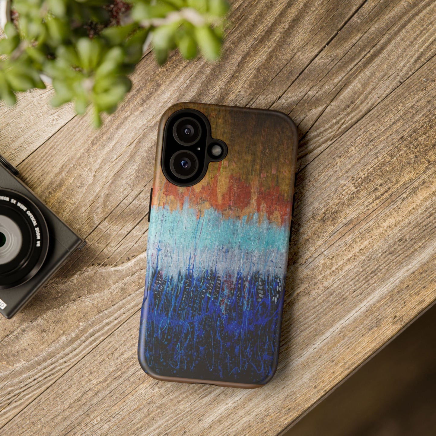 Artistic Tough iPhone Case - Colorful Abstract Design