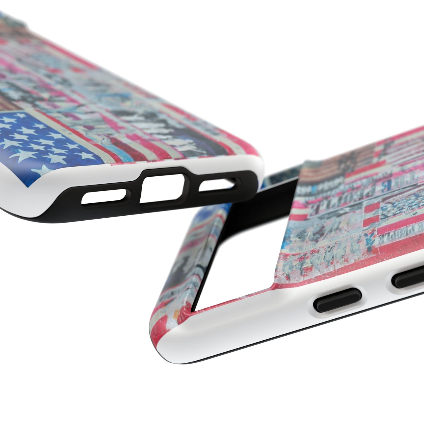 Patriotic Phone Case -We The People Image - Tough Cases with American Flag Design