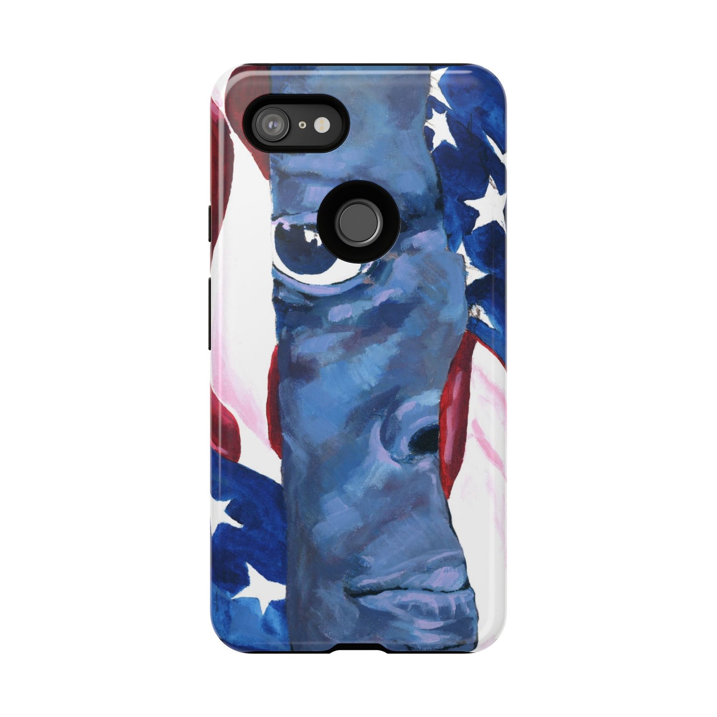 Patriotic Tough Phone Case with American Flag Design- I See You Image