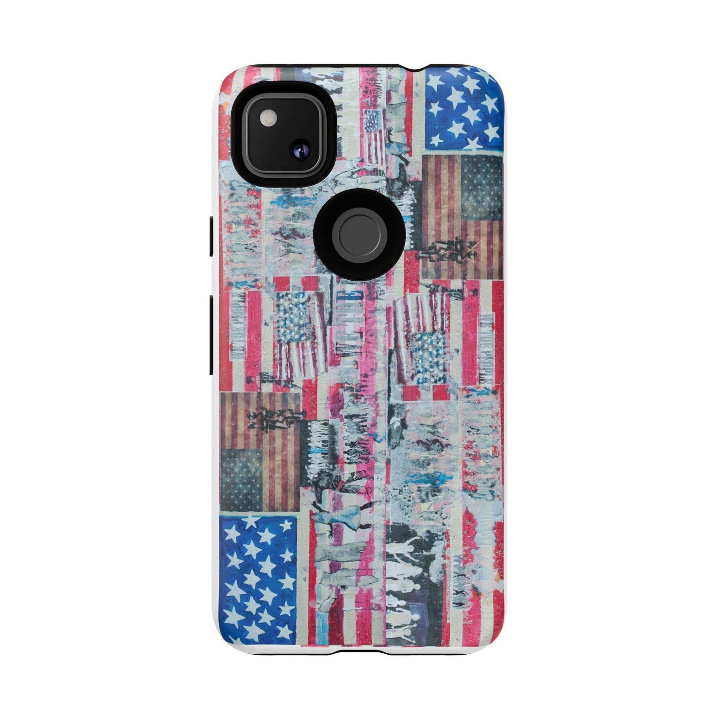 Patriotic Phone Case -We The People Image - Tough Cases with American Flag Design