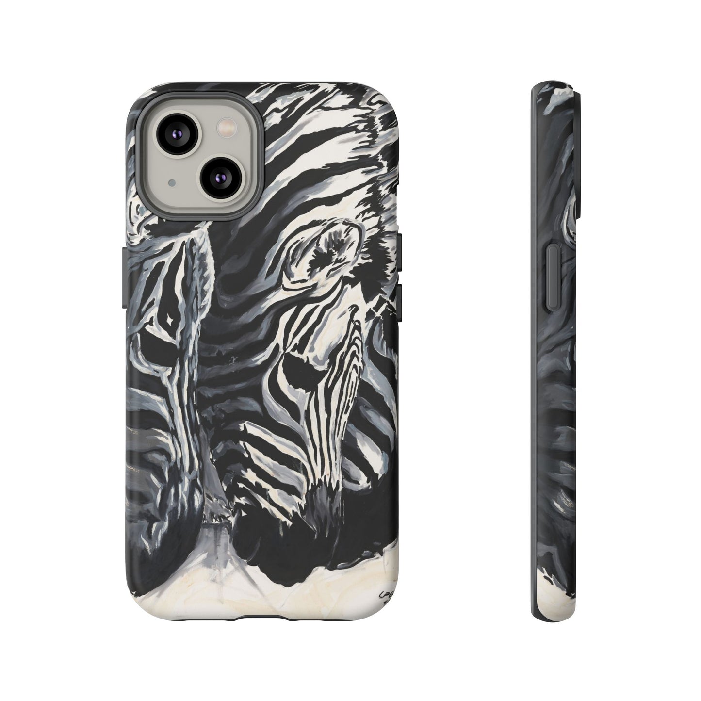 Artistic Zebra Print Phone Case -Tough Cases- Baby Zebras Image