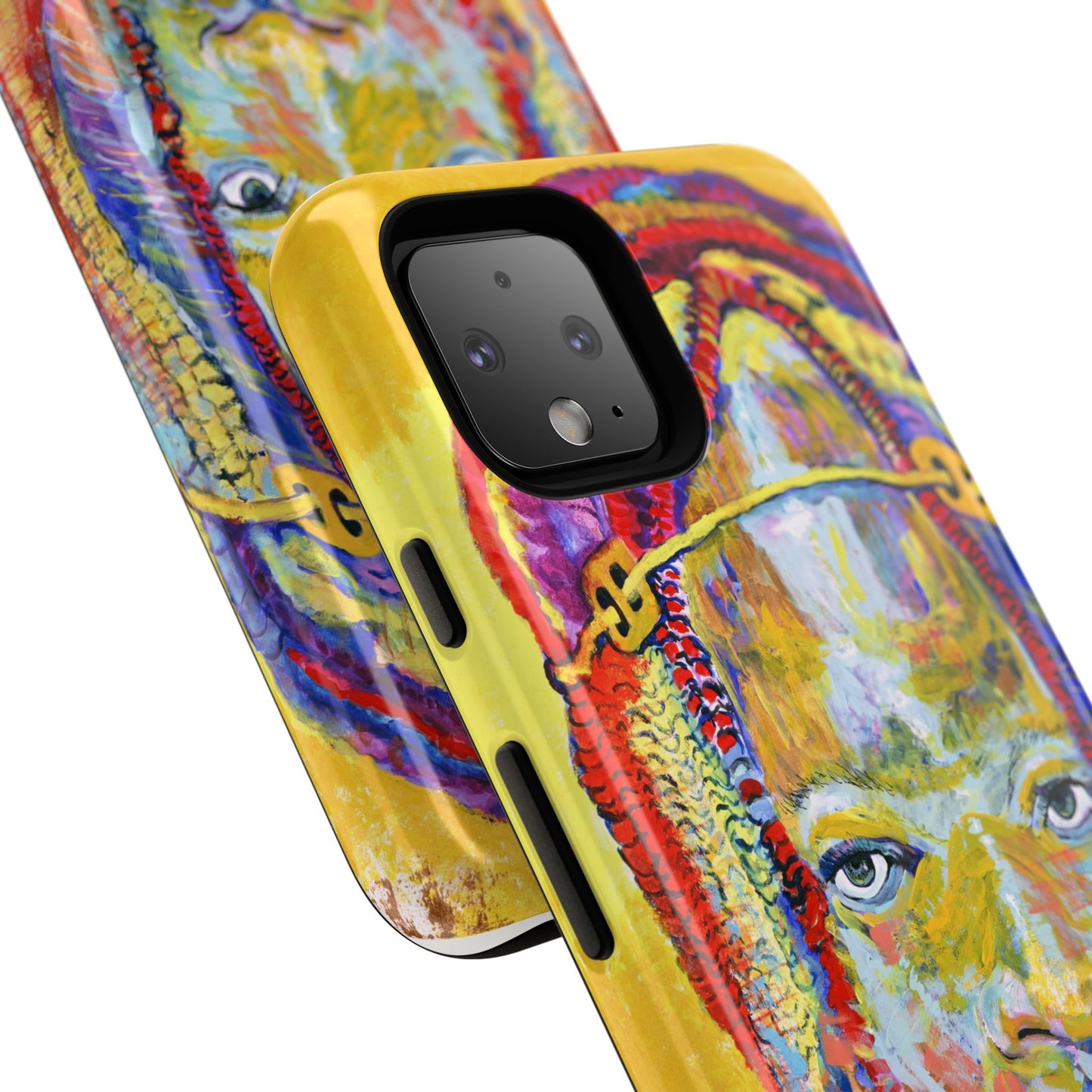 Vibrant Artistic Phone Case - Tough Cases for Creative Souls- African Youth Image
