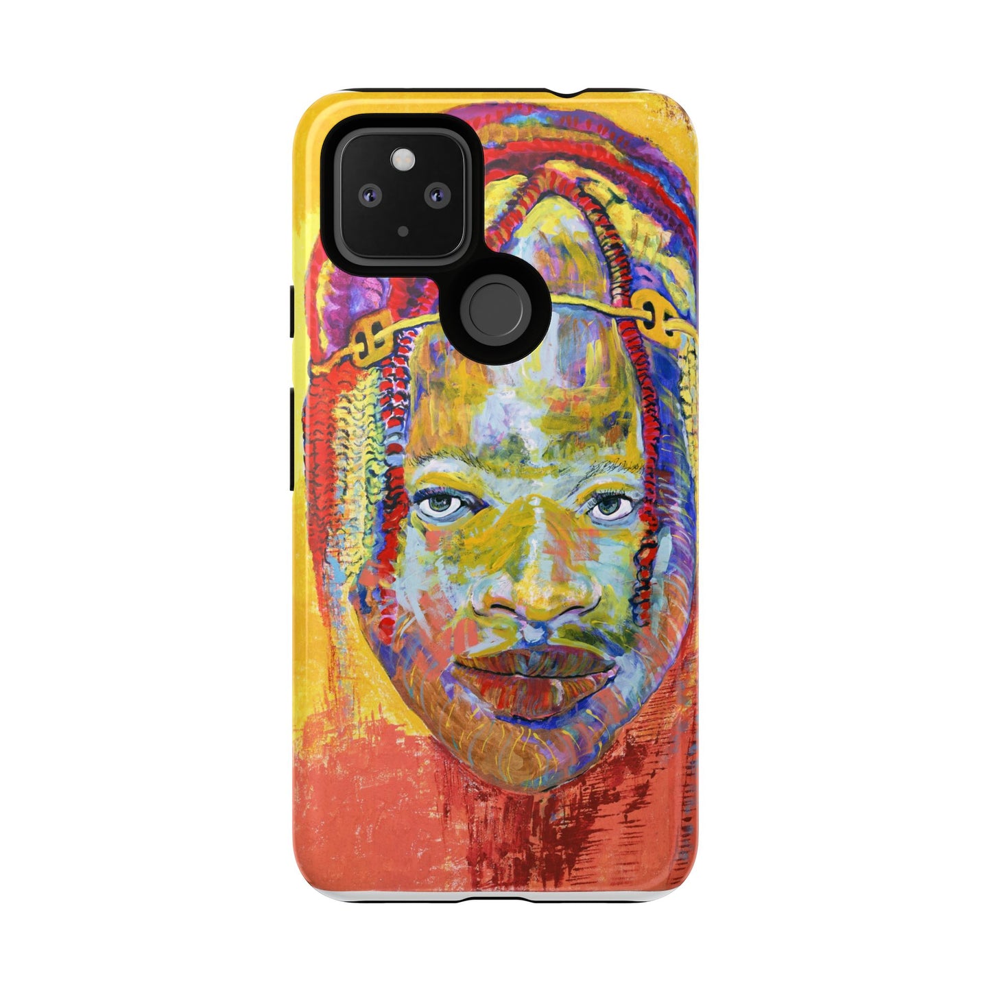 Vibrant Artistic Phone Case - Tough Cases for Creative Souls- African Youth Image