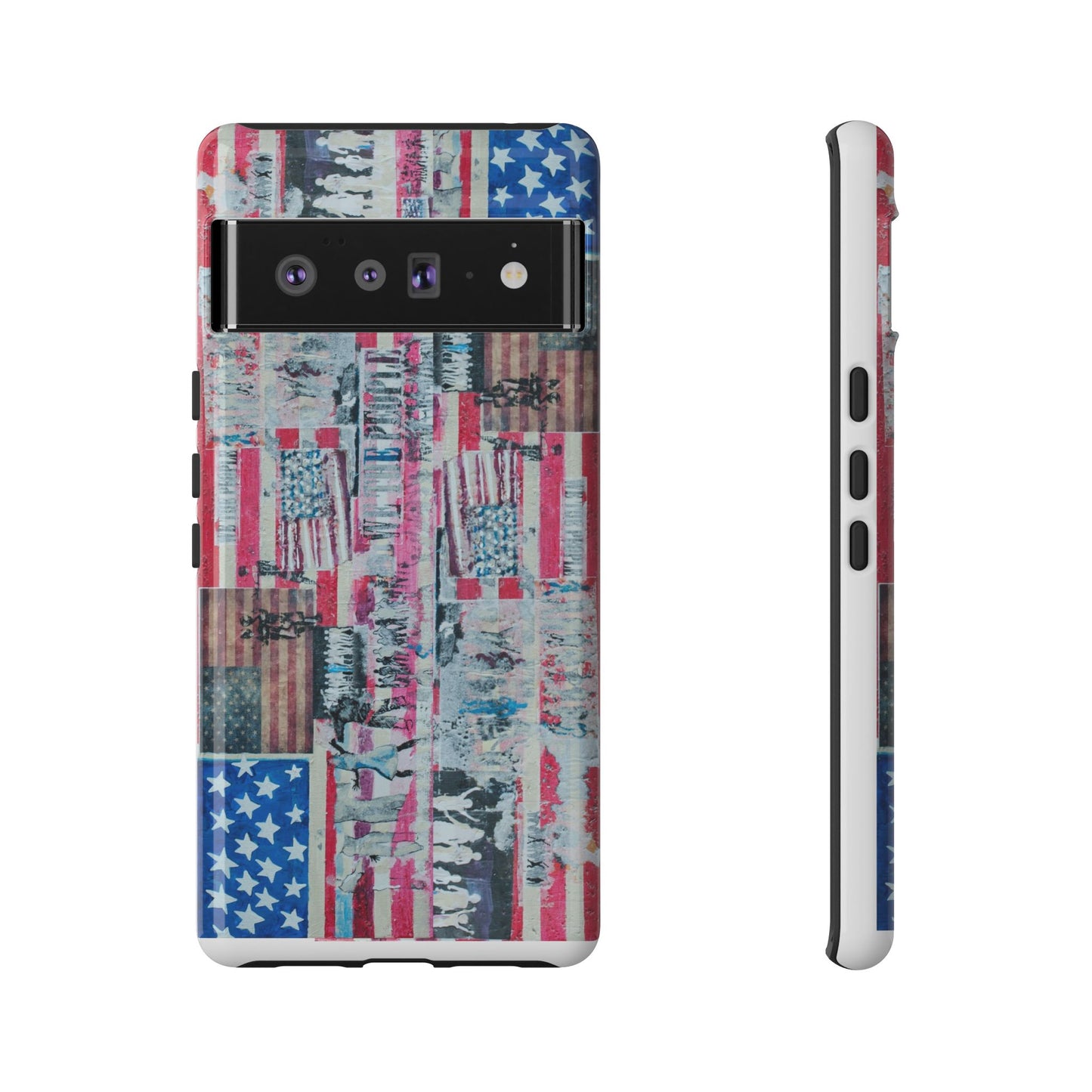Patriotic Phone Case -We The People Image - Tough Cases with American Flag Design