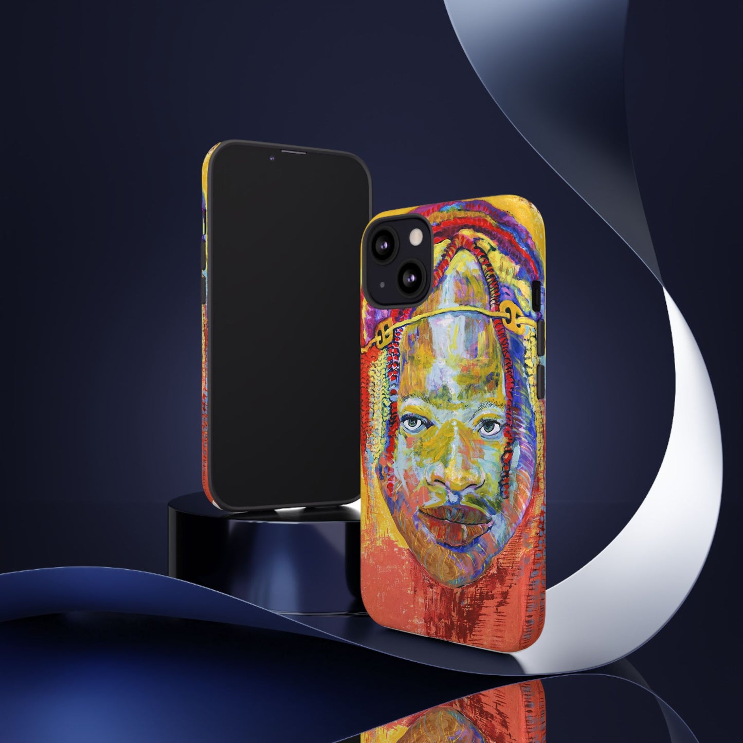 Vibrant Artistic Phone Case - Tough Cases for Creative Souls- African Youth Image