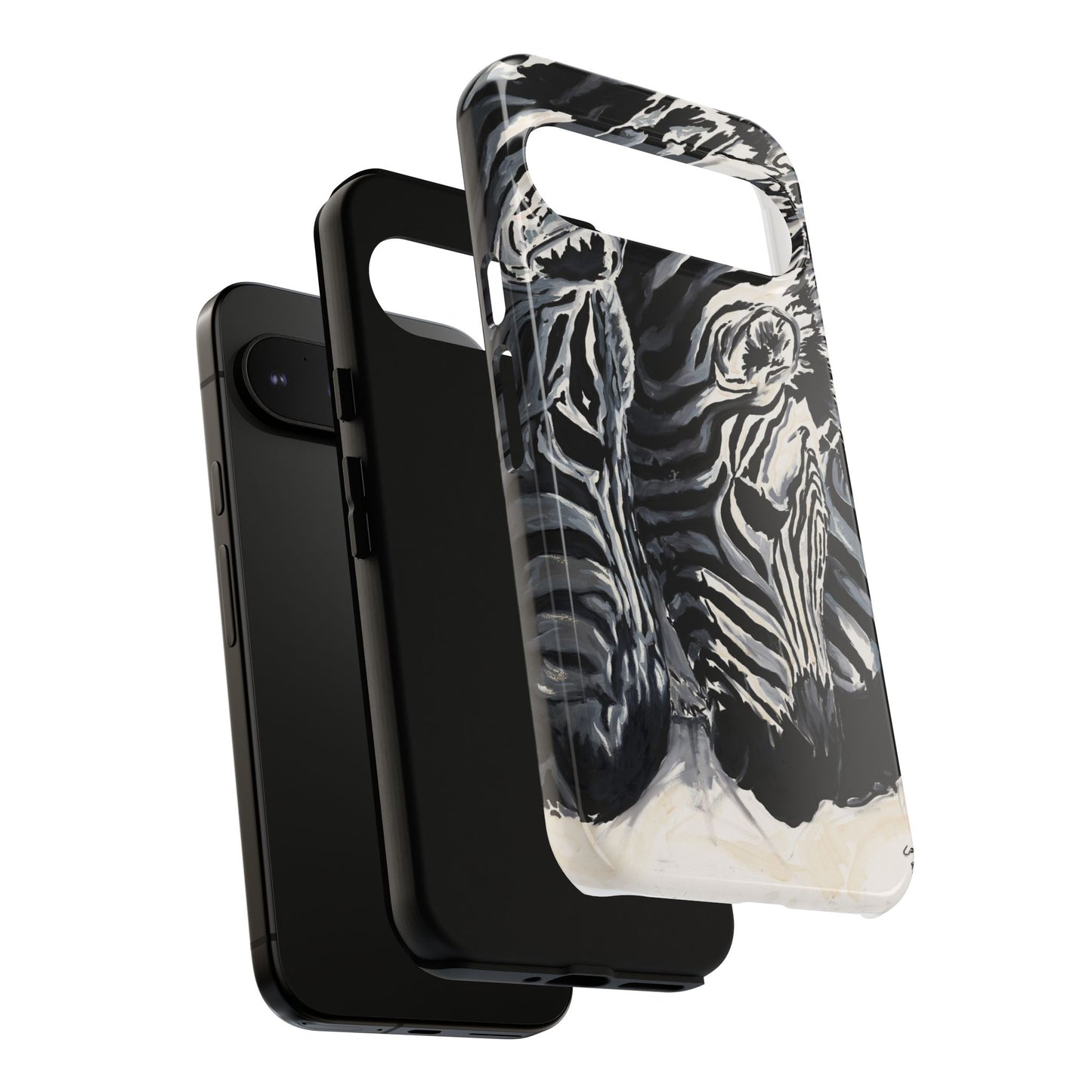 Artistic Zebra Print Phone Case -Tough Cases- Baby Zebras Image
