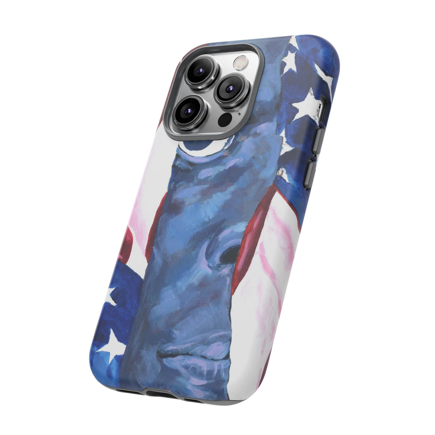 Patriotic Tough Phone Case with American Flag Design- I See You Image
