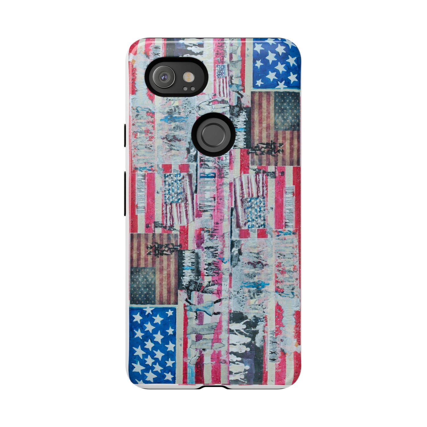 Patriotic Phone Case -We The People Image - Tough Cases with American Flag Design