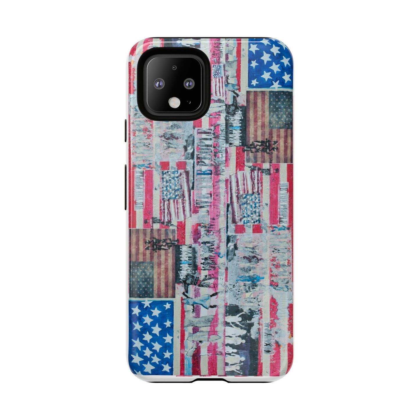 Patriotic Phone Case -We The People Image - Tough Cases with American Flag Design