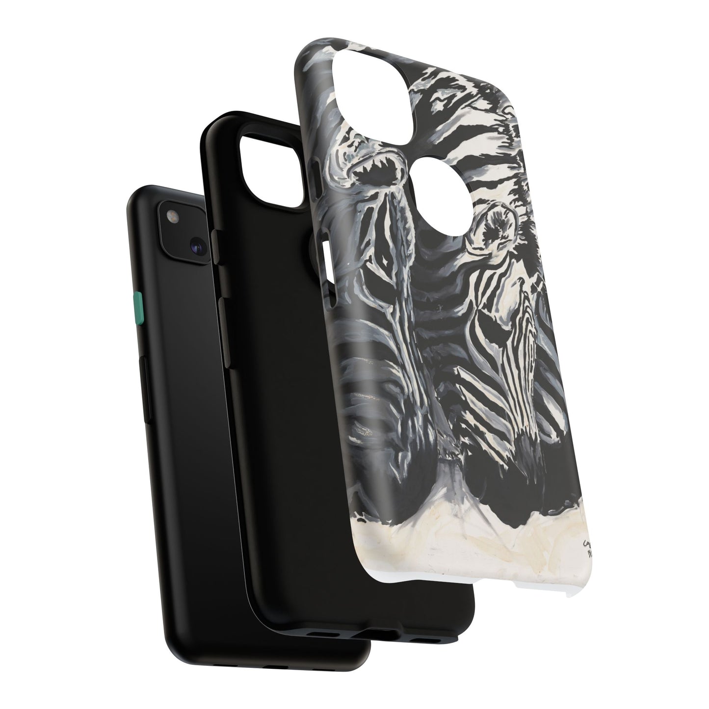 Artistic Zebra Print Phone Case -Tough Cases- Baby Zebras Image