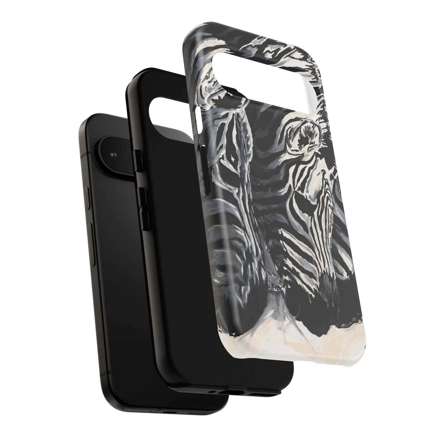 Artistic Zebra Print Phone Case -Tough Cases- Baby Zebras Image
