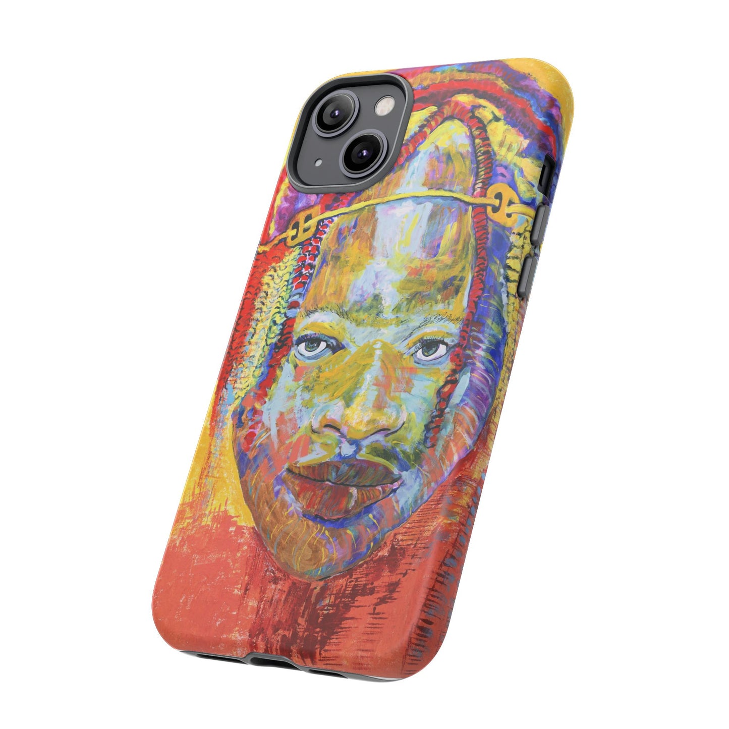 Vibrant Artistic Phone Case - Tough Cases for Creative Souls- African Youth Image