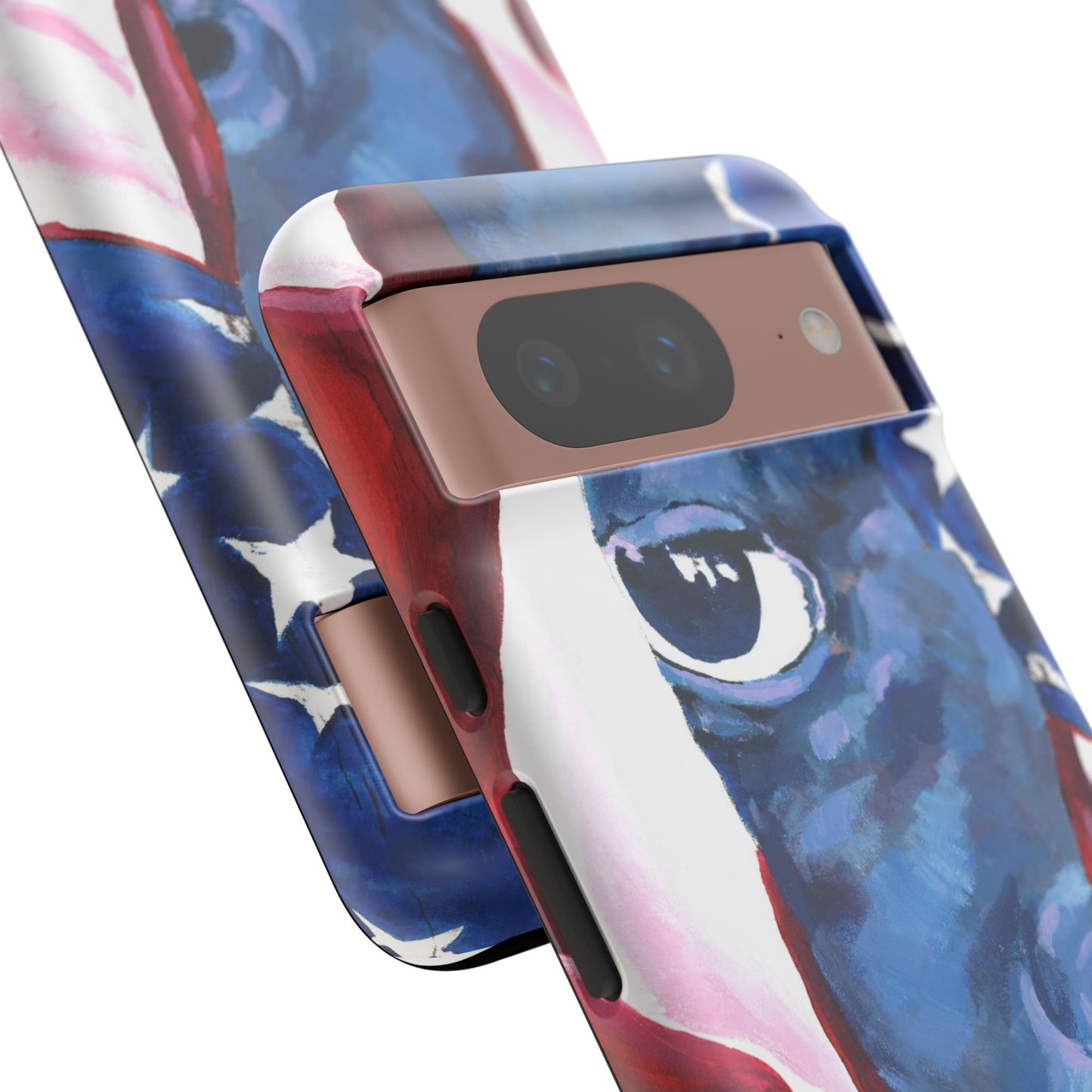 Patriotic Tough Phone Case with American Flag Design- I See You Image
