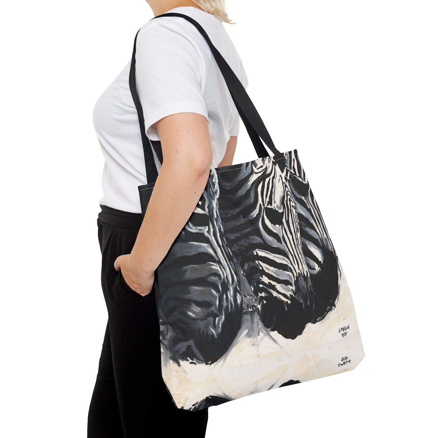 The Baby Zebras Image- Tote Bag