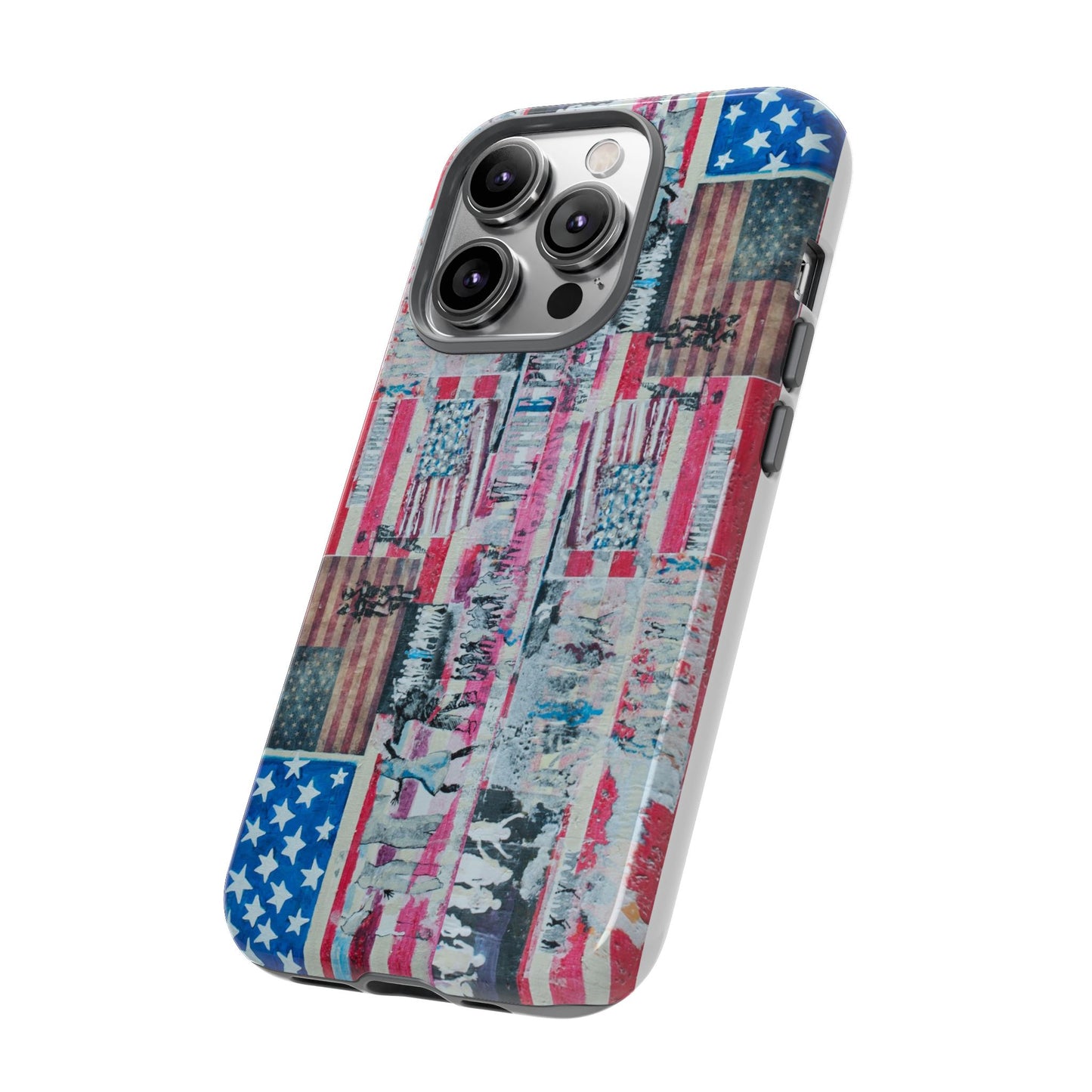 Patriotic Phone Case -We The People Image - Tough Cases with American Flag Design