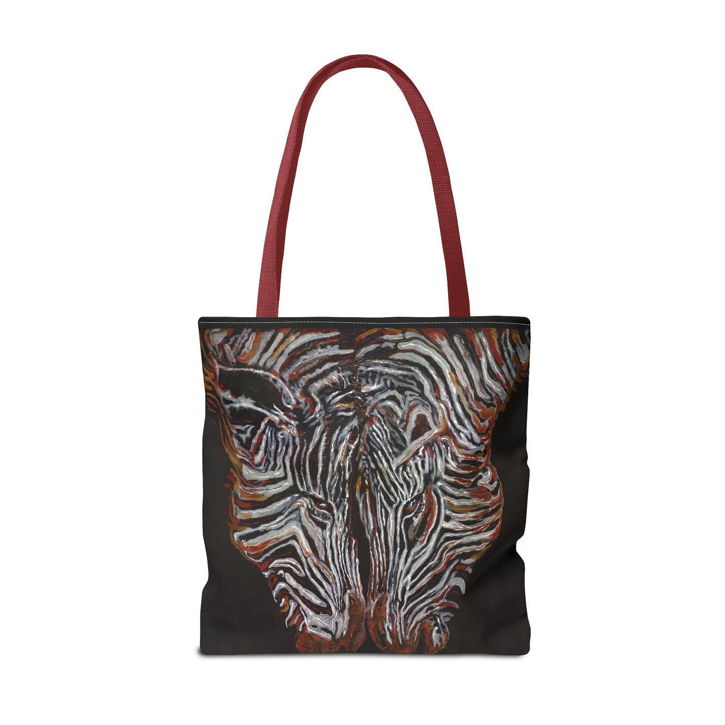 Twin Zebras Image- Tote Bag