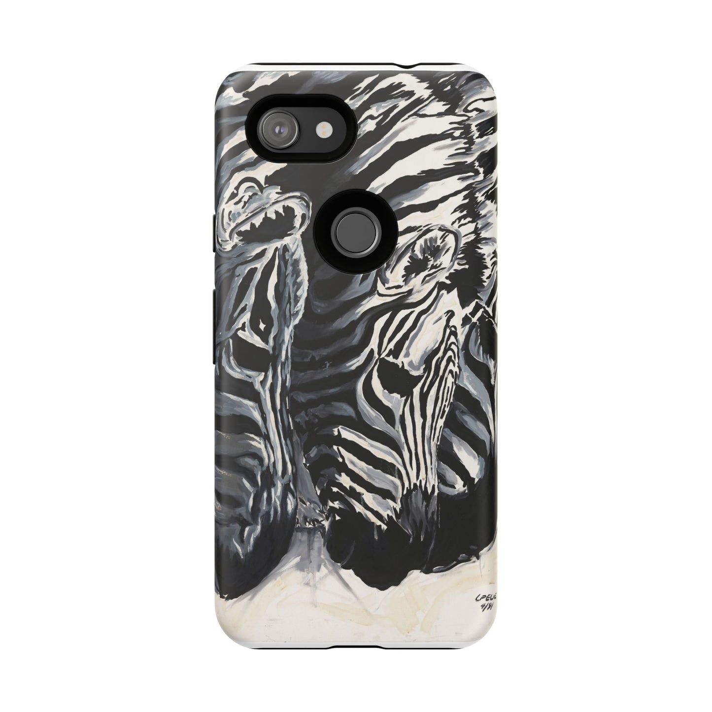 Artistic Zebra Print Phone Case -Tough Cases- Baby Zebras Image