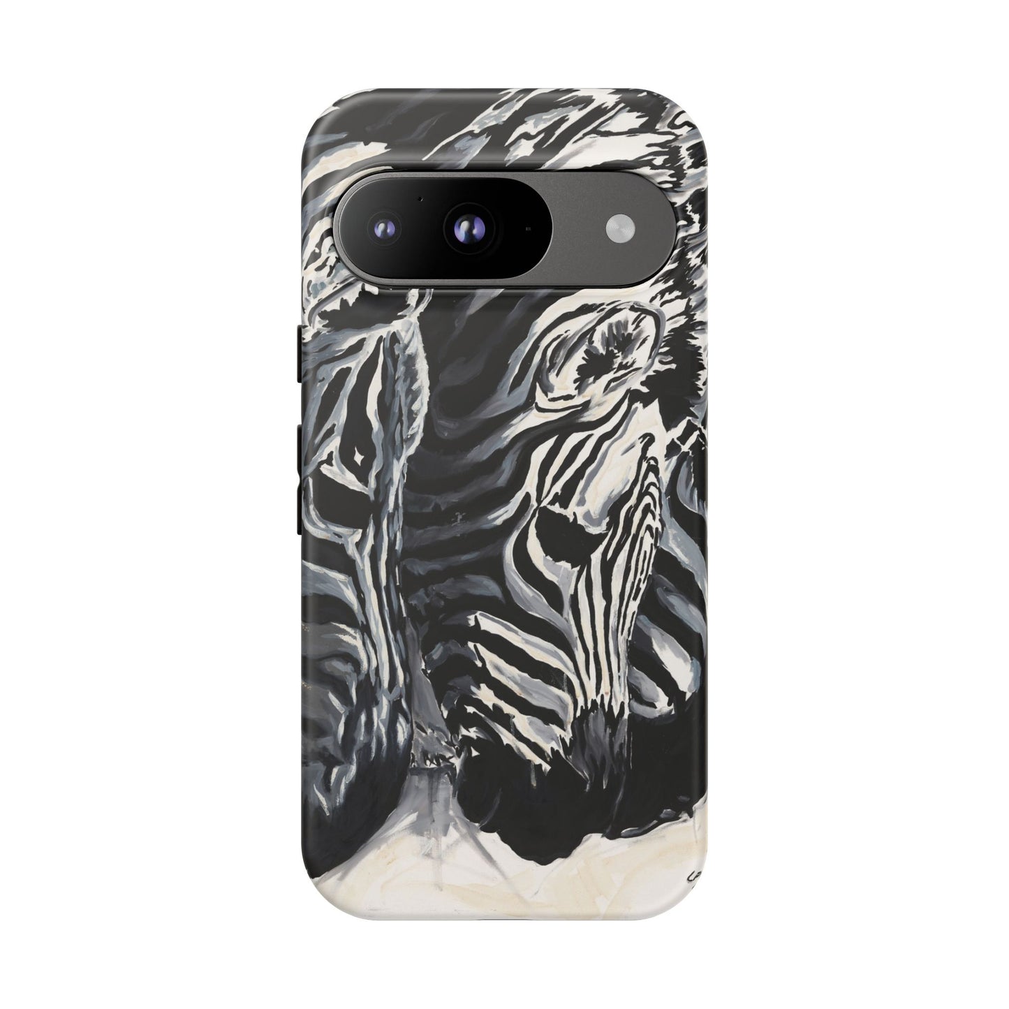 Artistic Zebra Print Phone Case -Tough Cases- Baby Zebras Image