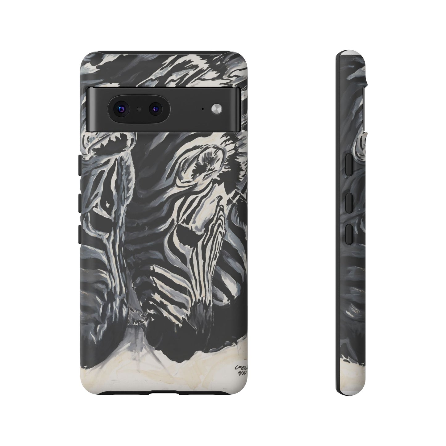 Artistic Zebra Print Phone Case -Tough Cases- Baby Zebras Image