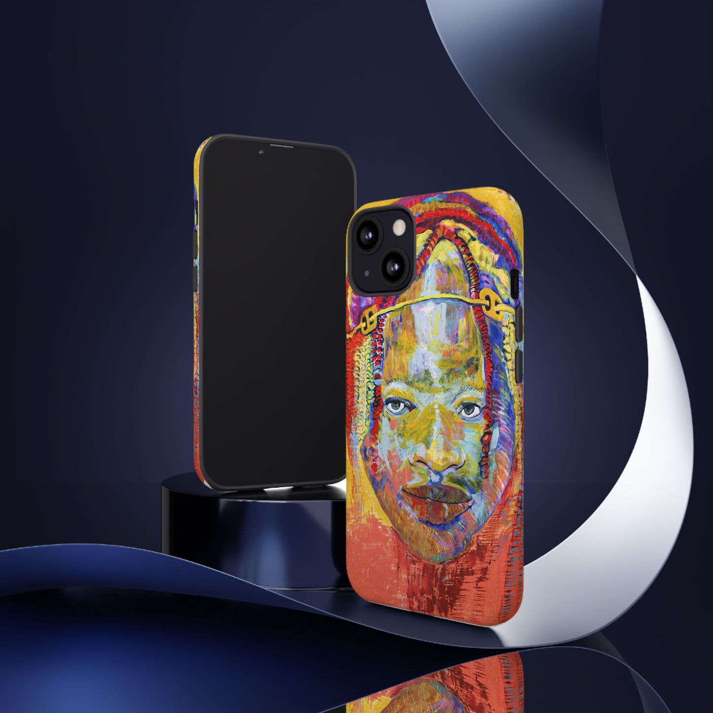 Vibrant Artistic Phone Case - Tough Cases for Creative Souls- African Youth Image