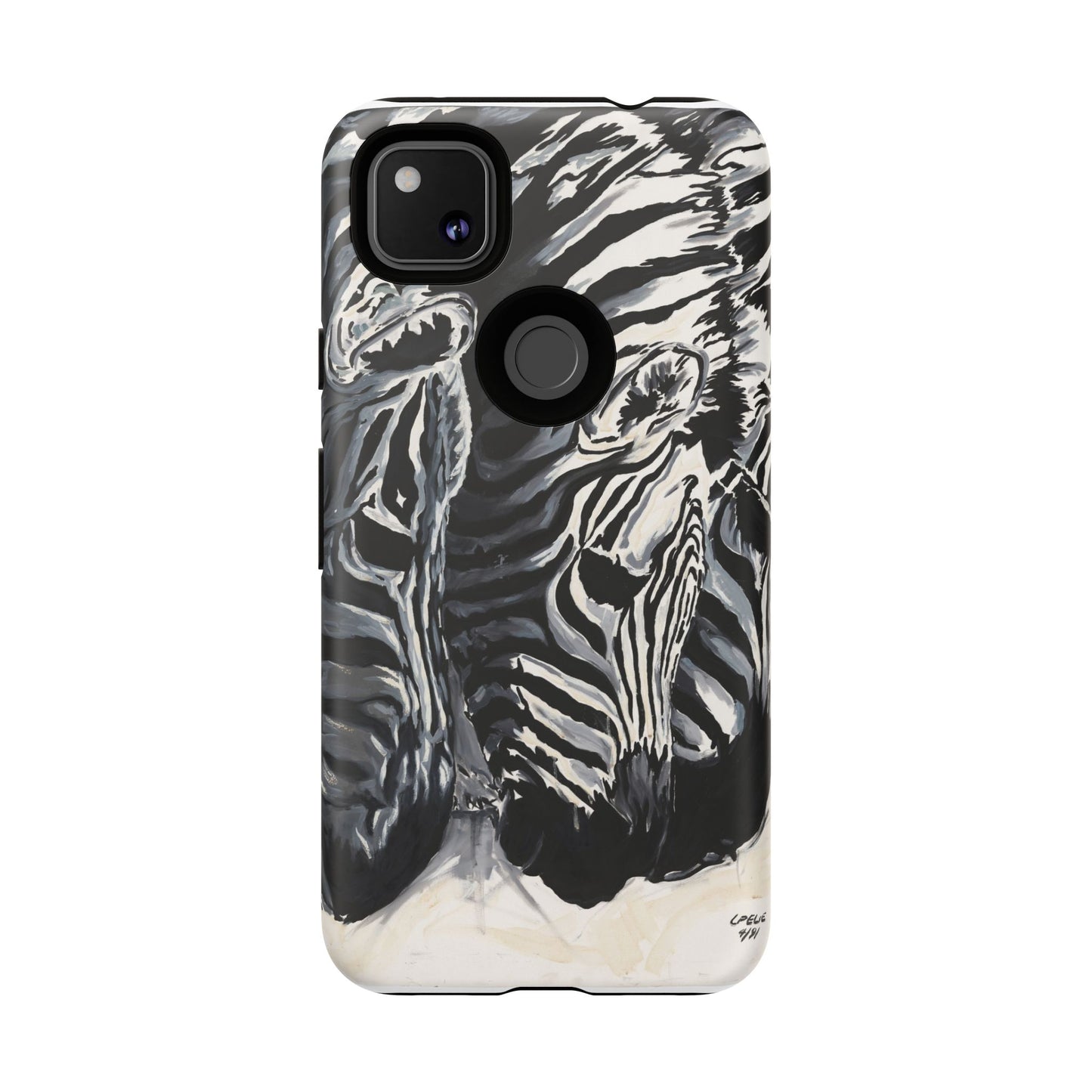 Artistic Zebra Print Phone Case -Tough Cases- Baby Zebras Image