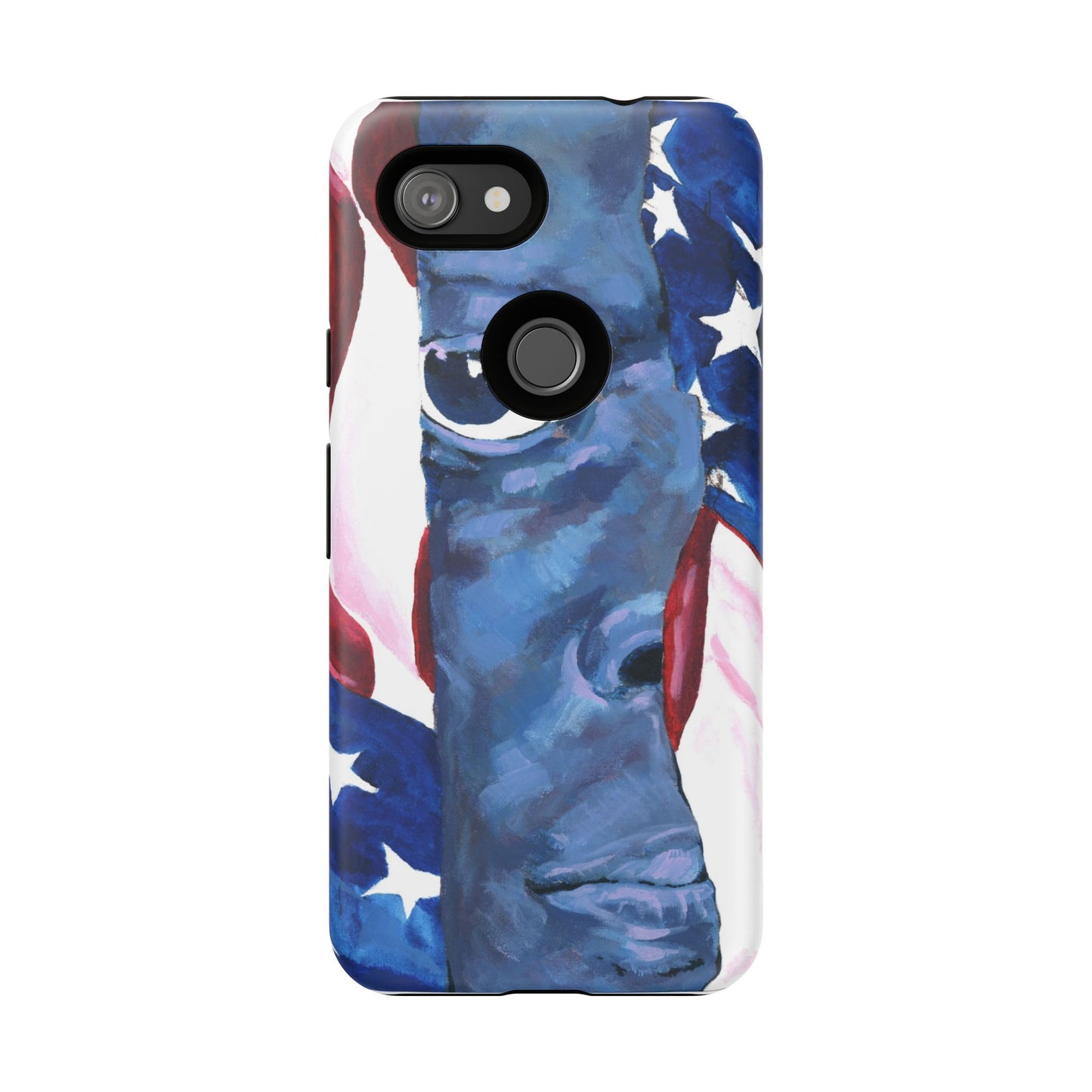 Patriotic Tough Phone Case with American Flag Design- I See You Image
