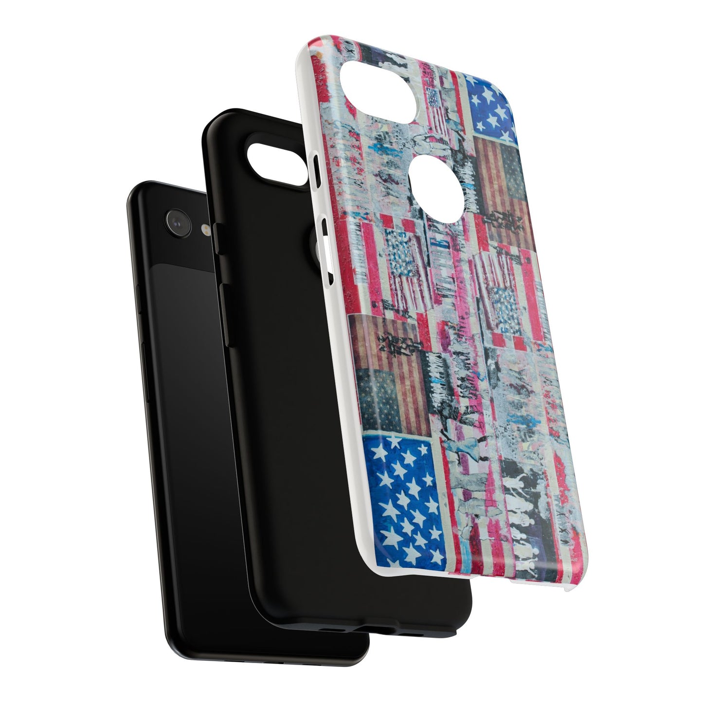 Patriotic Phone Case -We The People Image - Tough Cases with American Flag Design