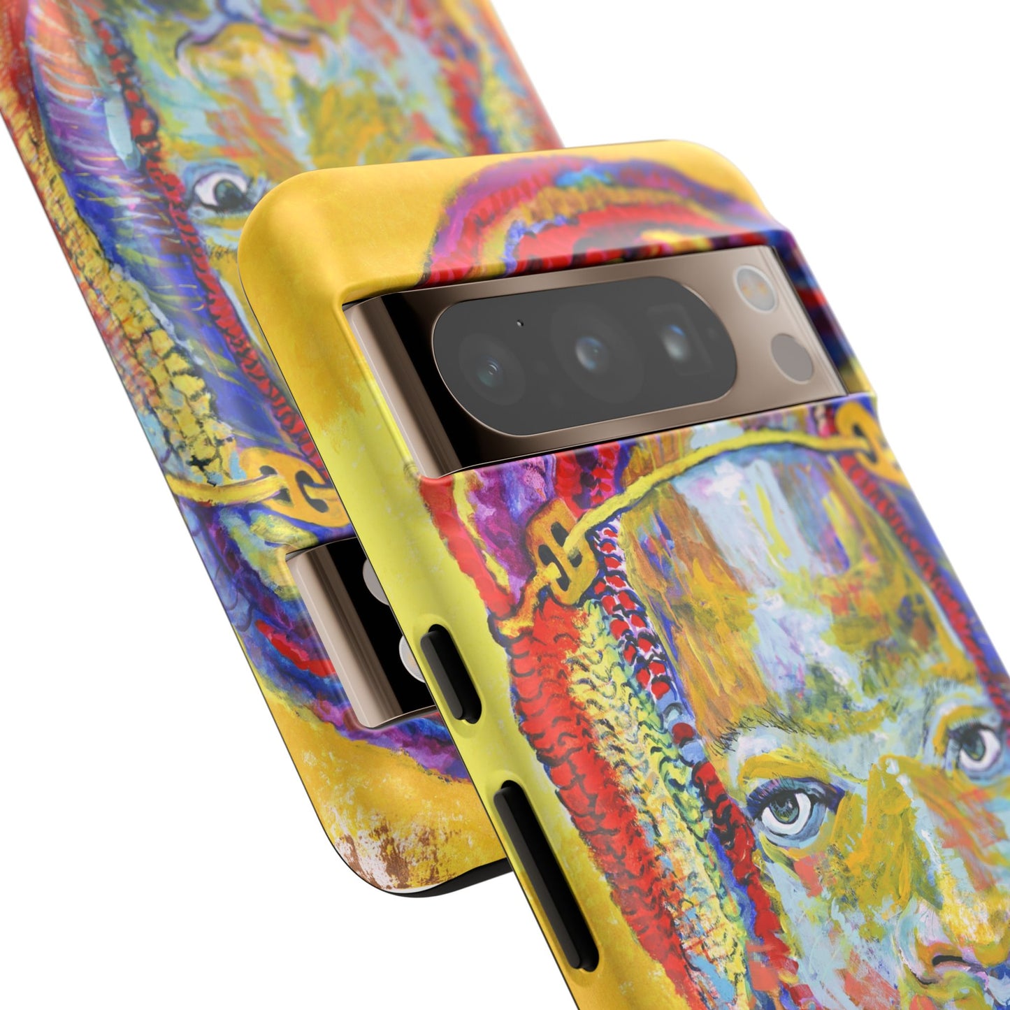 Vibrant Artistic Phone Case - Tough Cases for Creative Souls- African Youth Image